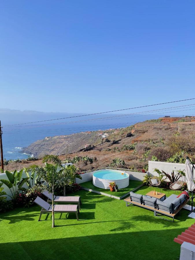 Casa Con Piscina Y Jardin Con Vistas Al Mar Villa Puerto de la Madera Eksteriør bilde